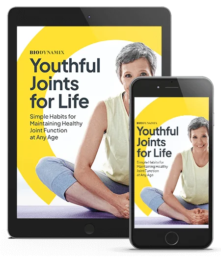 Free e-book Youthful Joints for Life, included with the 6-bottle Joint Genesis package